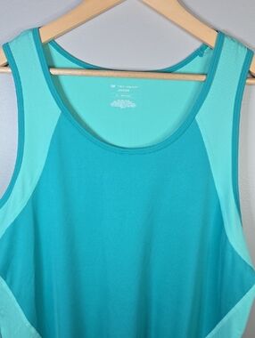tek gear Women's XL Turquoise & Aqua Performance DryTek Athletic Tank NEW